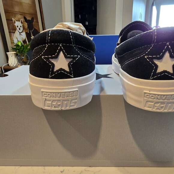 Converse Cons One Star CC Pro Suede Slip - Black/White [160545C] MENS SIZE 10 - Picture 5 of 13